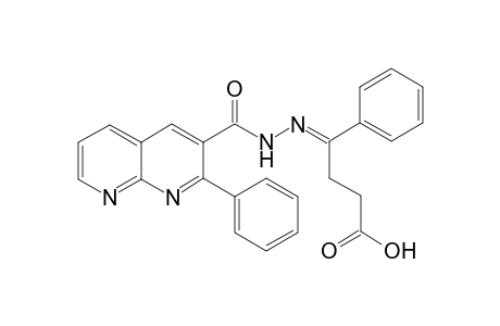 N-(2-Phenyl-1,8-naphthyridine-3-carbonyl).beta.-benzoylpropionic acid hydrazone