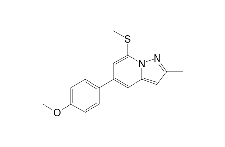 5-(4-methoxyphenyl)-2-methyl-7-(methylthio)pyrazolo[1,5-a]pyridine
