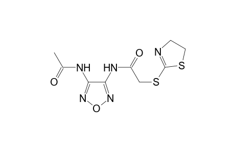 Acetamide, N-(4-acetylaminofurazan-3-yl)-2-(4,5-dihydrothiazol-2-ylsulfanyl)-