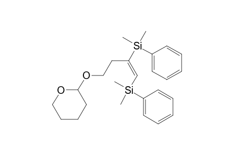 Silane, [1-[2-[(tetrahydro-2H-pyran-2-yl)oxy]ethyl]-1,2-ethenediyl]bis[dimethylphenyl-, (E)-