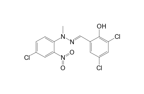 Benzaldehyde, 3,5-dichloro-2-hydroxy-, [2-(4-chloro-2-nitrophenyl)-2-methyl]hydrazone