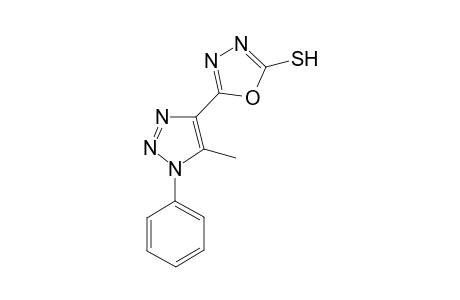 5-(5-Methyl-1-phenyl-1H-1,2,3-triazol-4-yl)-1,3,4-oxadiazole-2-thiol
