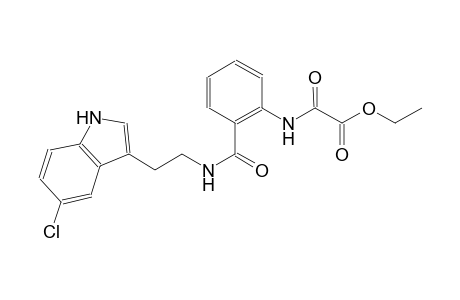 acetic acid, [[2-[[[2-(5-chloro-1H-indol-3-yl)ethyl]amino]carbonyl]phenyl]amino]oxo-, ethyl ester