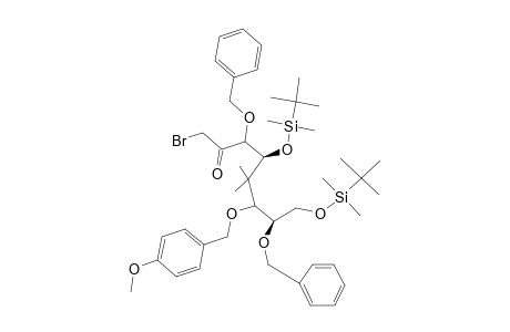 (3R,4R,6R,7S)-3,7-DIBENZYLOXY-1-BROMO-4,8-BIS-(TERT.-BUTYLDIMETHYLSILOXY)-6-(PARA-METHOXYBENZYLOXY)-5,5-DIMETHYL-2-OCTANONE