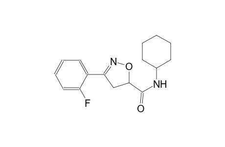 5-isoxazolecarboxamide, N-cyclohexyl-3-(2-fluorophenyl)-4,5-dihydro-
