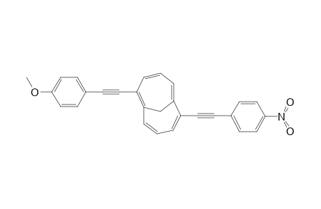 2-[2-(4-methoxyphenyl)ethynyl]-7-[2-(4-nitrophenyl)ethynyl]bicyclo[4.4.1]undeca-1,3,5,7,9-pentaene