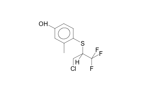 3-METHYL-4-(1-TRIFLUOROMETHYL-2-CHLOROETHYLTHIO)PHENOL