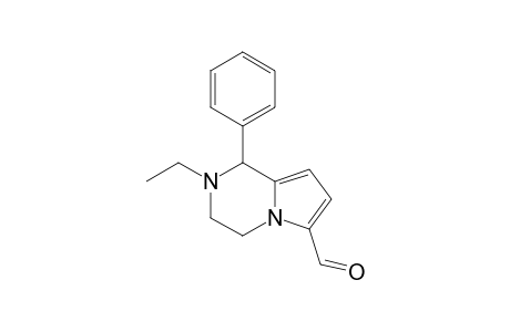 Ethyl-1-phenyl-1,2,3,4-tetrahydropyrrolo[1,2-a]pyrazine-6-carbaldehyde
