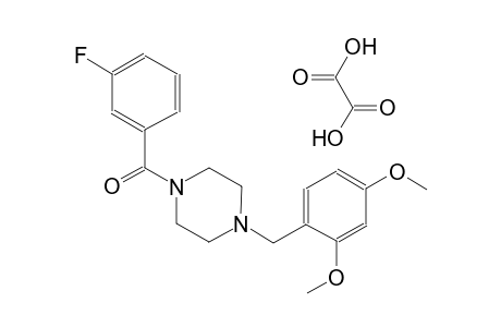 1-(2,4-dimethoxybenzyl)-4-(3-fluorobenzoyl)piperazine oxalate