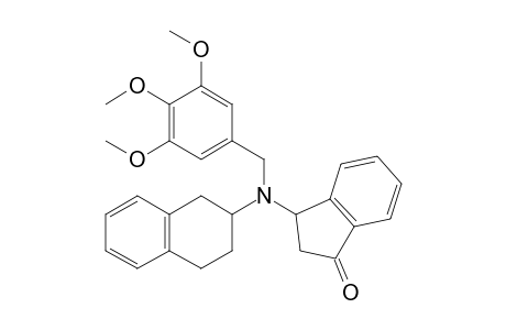 3-[(1,2,3,4-Tetrahydro-2-naphthalenyl)(3,4,5-trimethoxybenzyl)amino]-1-indanone