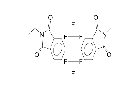 1,1,1,3,3,3-hexafluoro-2,2-bis(N-ethyl-4-phthakimidyl)propane