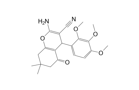 2-amino-7,7-dimethyl-5-oxo-4-(2,3,4-trimethoxyphenyl)-5,6,7,8-tetrahydro-4H-chromene-3-carbonitrile