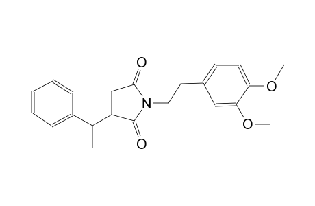 2,5-pyrrolidinedione, 1-[2-(3,4-dimethoxyphenyl)ethyl]-3-(1-phenylethyl)-