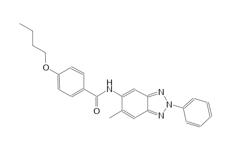 benzamide, 4-butoxy-N-(6-methyl-2-phenyl-2H-1,2,3-benzotriazol-5-yl)-