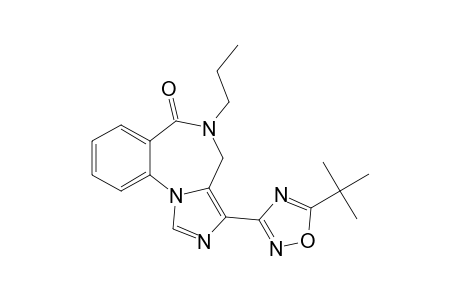 6H-Imidazo[1,5-a][1,4]benzodiazepin-6-one, 3-[5-(1,1-dimethylethyl)-1,2,4-oxadiazol-3-yl]-4,5-dihydro-5-propyl-