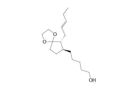 5-(6-Pent-2-enyl-1,4-dioxaspiro[4.4]nonan-7-yl)pentan-1-ol