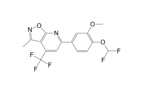 isoxazolo[5,4-b]pyridine, 6-[4-(difluoromethoxy)-3-methoxyphenyl]-3-methyl-4-(trifluoromethyl)-