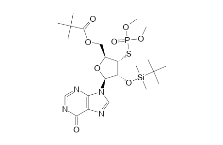 9-[5-O-PIVALOYL-3-DEOXY-3-THIO-3-S-(O,O-DIMETHYL-PHOSPHOROTHIOLATE)-2-O-TERT.-BUTYLDIMETHYLSILYL-BETA-D-RIBOFURANOSYL]-HYPOXANTHINE