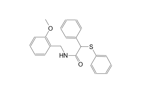 N-(2-methoxybenzyl)-2-phenyl-2-(phenylsulfanyl)acetamide