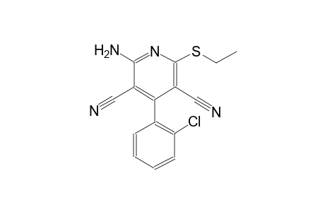 3,5-pyridinedicarbonitrile, 2-amino-4-(2-chlorophenyl)-6-(ethylthio)-