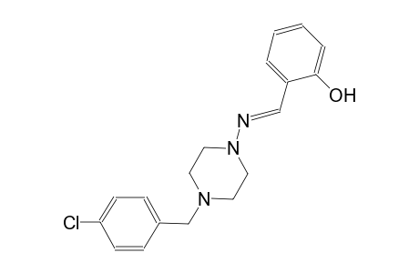 phenol, 2-[(E)-[[4-[(4-chlorophenyl)methyl]-1-piperazinyl]imino]methyl]-