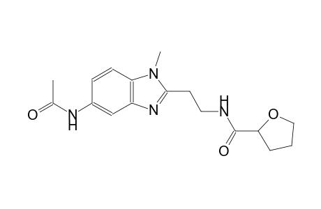 2-furancarboxamide, N-[2-[5-(acetylamino)-1-methyl-1H-benzimidazol-2-yl]ethyl]tetrahydro-