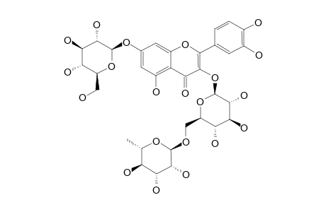 QUERCETIN-3-O-(6''-O-ALPHA-L-RHAMNOPYRANOSYL)-BETA-D-GLUCOPYRANOSYL-7-O-BETA-D-GLUCOPYRANOSIDE