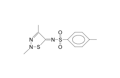 2,4-Dimethyl-5-tosylimino.delta./3/-1,2,3-thiadiazoline