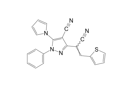 4-cyano-1-phenyl-5-(pyrrol-1-yl)-alpha-(2-thenylidene)pyrazole-3-acetonitrile