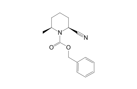 N-(Benzoylcarbonyl)-6-cyano-2-methylpiperidine