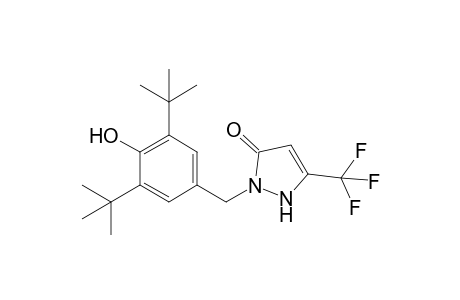 1-[3',5'-bis(t-Butyl)-4'-hydroxybenzyl]-3-(trifluoromethyl)-pyrazol-5-one