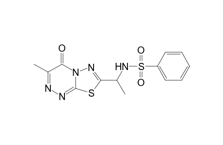 N-[1-(3-methyl-4-oxo-4H-[1,3,4]thiadiazolo[2,3-c][1,2,4]triazin-7-yl)ethyl]benzene sulfonamide