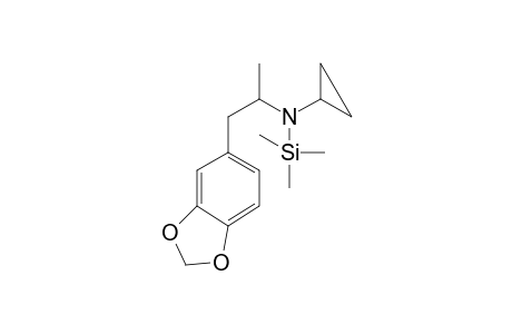 N-Cyclopropyl-3,4-Methylenedioxyamphetamin TMS