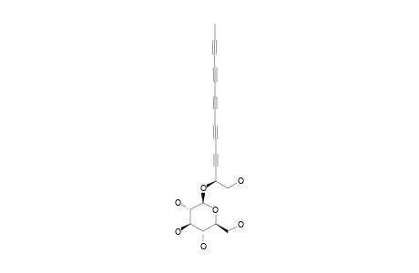 2-BETA-D-GLUCOPYRANOSYLOXY-1-HYDROXY-TRIDECA-3,5,7,9,11-PENTAYNE