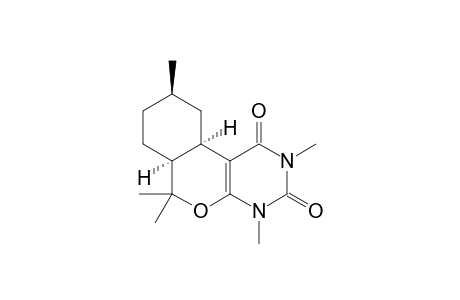 (6aRS,9RS,10aSR)-4,6,6a,7,8,9,10,10a-Octahydro-2,4,6,6,9-pentamethyl-1H-[2]benzopyrano[3,4-d]pyrimidine-1,3(2H)-dione