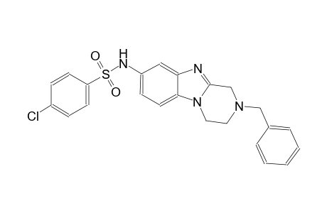 N-(2-benzyl-1,2,3,4-tetrahydropyrazino[1,2-a]benzimidazol-8-yl)-4-chlorobenzenesulfonamide