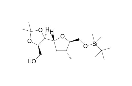 [(4R,5S)-5-[(2R,4R,5R)-5-[[tert-butyl(dimethyl)silyl]oxymethyl]-4-methyl-tetrahydrofuran-2-yl]-2,2-dimethyl-1,3-dioxolan-4-yl]methanol