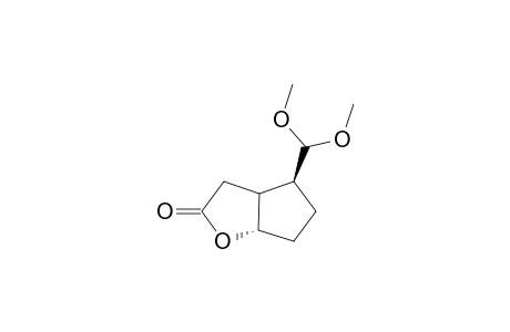 (+-)-5.alpha.-hydroxy-2.beta.-dimethoxymethylcyclopentyl-1.alpha.-acetic acid lactone
