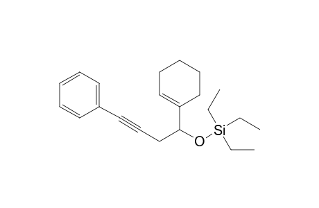 (1-Cyclohexenyl-4-phenylbut-3-ynyloxy)triethylsilane