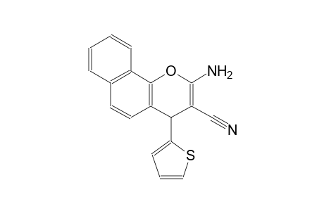 4H-naphtho[1,2-b]pyran-3-carbonitrile, 2-amino-4-(2-thienyl)-