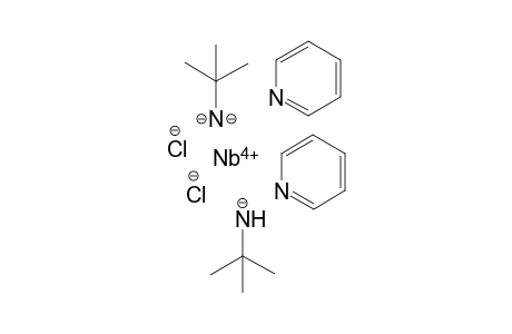 Niobium(V) di(tert-butylazanide)-2-imidyl-2-methyl-propane dipyridine dichloride