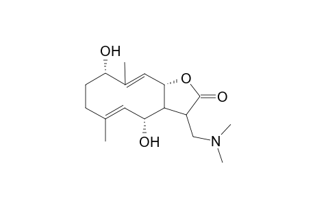 1,6-Dihydroxy-7.alpha.,11.alpha.(H),1.beta.,6.beta.,8.beta.(H)-4(5),10(9)-dien-13-(N,N-dimethylamino)-Germacr-8,12-olide