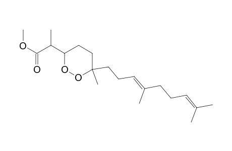 3-(1-(Methoxycarbonyl)ethyl)-6-methyl-6-(4,8-dimethyl-3,7-nonadienyl)-1,2-dioxacyclohexane