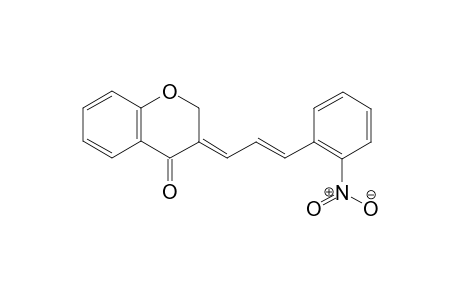 (3E)-3-[(2E)-3-(2-Nitrophenyl)prop-2-en-1-ylidene]-3,4-dihydro-2H-1-benzopyran-4-one