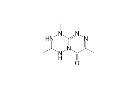 6H-[1,2,4]Triazino[4,3-b]-1,2,4,5-tetrazin-6-one, 1,2,3,4-tetrahydro-1,3,7-trimethyl-