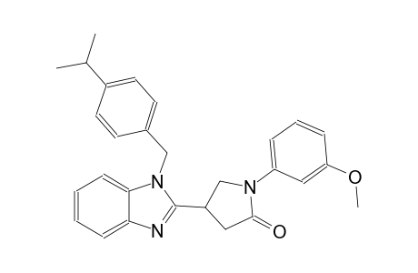 4-[1-(4-isopropylbenzyl)-1H-benzimidazol-2-yl]-1-(3-methoxyphenyl)-2-pyrrolidinone