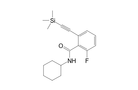 N-Cyclohexyl-2-fluoro-6-((trimethylsilyl)ethynyl)benzamide