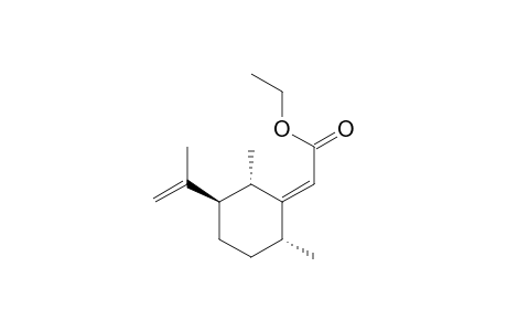 Ethyl [(2S,3R,6R)-2,6-dimethyl-3-isopropenylcyclohexylidene]acetate
