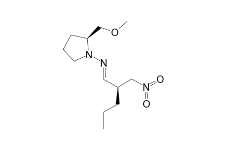 (S,S)-1-(.alpha.-Propyl-.beta.-nitropropylaldehyde)-2-methoxymethylpyrrolidinehydrazone