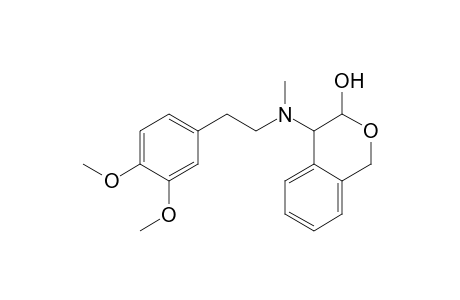 1H-2-Benzopyran-3-ol, 4-[[2-(3,4-dimethoxyphenyl)ethyl]methylamino]-3,4-dihydro-